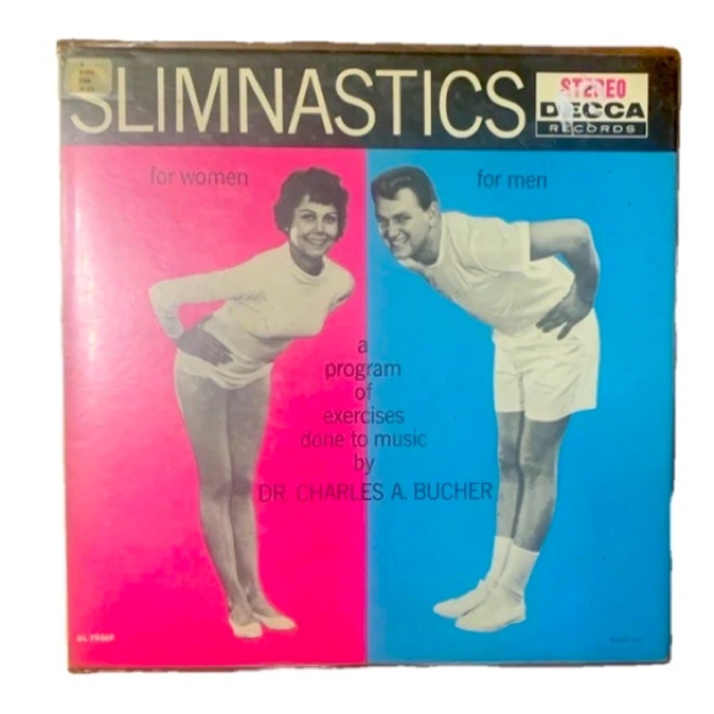 "Slimnastics" by Dr. Charles A Bucher LP Album 1959 Decca Records
